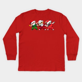 Dabbing Friends  - Merry Dab-mas Kids Long Sleeve T-Shirt